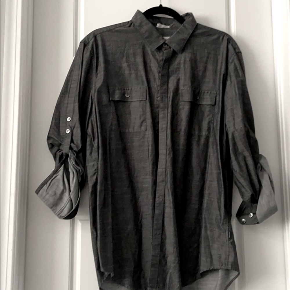 Calvin Klein Rolled Up Longsleeved Button Down